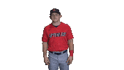 Chris Shrug Sticker by Richmond Spiders
