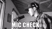 Microphone Mic Check GIF by LiL Renzo