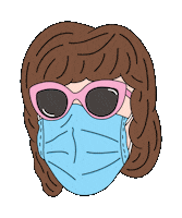 Face Stay Safe Sticker by doña batata