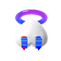 Sad Eye River Sticker by BloodPop®