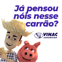 vinac_consorcios consorcio porquinho consorcios vinac Sticker
