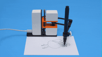 robot drawing line-us GIF by Product Hunt
