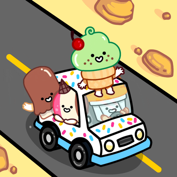 Driving Ice Cream GIF by Holler Studios