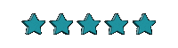 Stars Teal Sticker by Kitopi