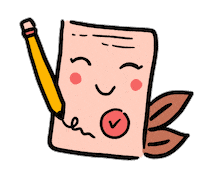 GribouilliStreet smile ok letter pen Sticker
