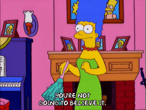 happy marge simpson GIF