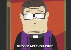 glasses priest GIF by South Park 