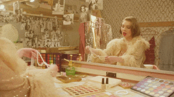 maisykay retro makeup crying pop GIF