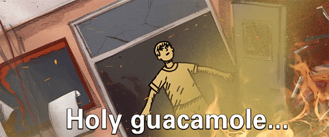holy guacamole GIF by My Entire High School Sinking Into The Sea