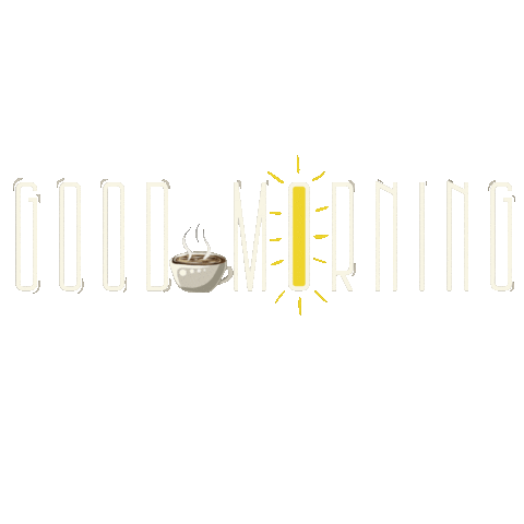 Good Morning Coffee Sticker