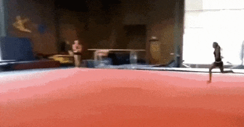 joshuadance giphyupload gymnastics explosions michael bay GIF