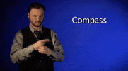 sign language compass GIF by Sign with Robert