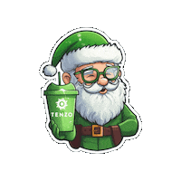 Christmas Santa Sticker by Tenzo