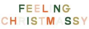 Feeling Festive Merry Christmas Sticker