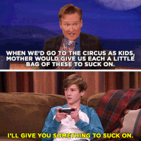 conan o'brien circus GIF by Team Coco