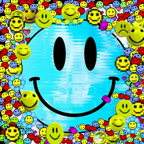 MattyFurious giphyupload glitch 90s smiley GIF