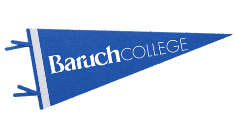 Flag Pennant Sticker by Baruch College