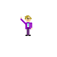 8Bit Fishman Sticker