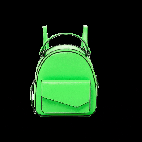 Botkier giphygifmaker green neon backpack GIF