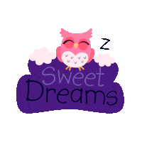 Goodnight Sticker by DITTY BIRD