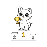 Cat Win Sticker