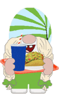 Fast Food Gnome Sticker