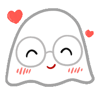 Happy Ghost Sticker