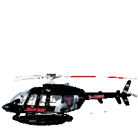 Helicopter Flying Sticker by TRIGEMA