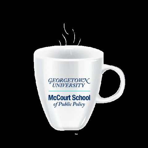 GeorgetownMcCourtSchool giphygifmaker giphyattribution coffee mug GIF