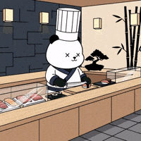 Sushi Bar Cooking GIF by Kanpai Pandas