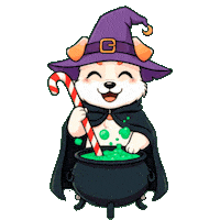 Dog Halloween Sticker