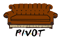 Friends Couch Sticker by Penny Linn Designs