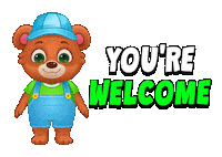 Welcome Home Thank You Sticker by Lucas and Friends by RV AppStudios