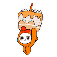 Eat Happy Birthday Sticker by 콴다(QANDA)