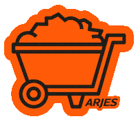 Orange Material Sticker by Arjes Recycling Innovation