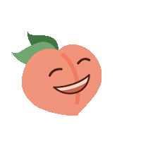 Georgia Peach Laughing Sticker by Pearson Farm