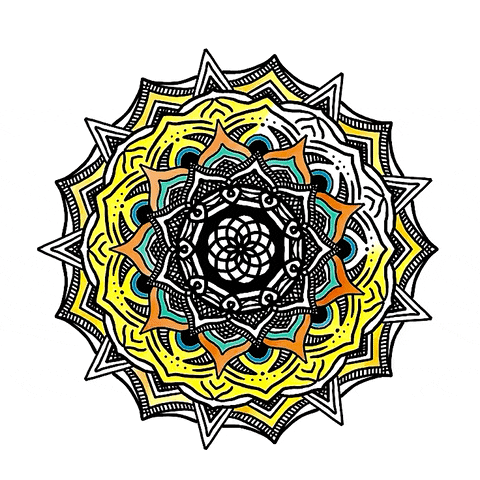 Coloring Book Mandala GIF