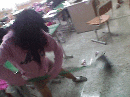angry cleaning GIF