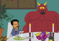 dinner flirting GIF by South Park 