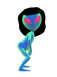 Area 51 Dance Sticker by #sazanimation