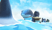 hungry-shark summer shopping annoyed awkward GIF