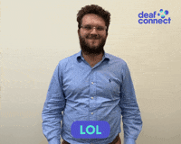 Sign Language Lol GIF by Deaf Connect