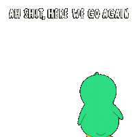 Here We Go Again Sticker by Abster