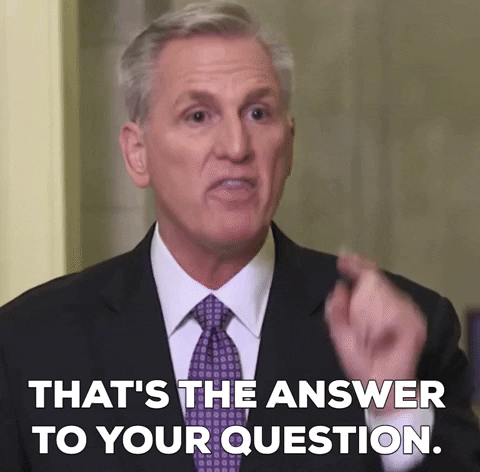 SpeakerMcCarthy giphygifmaker question congress member GIF