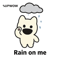 Dog Rain GIF by SUPWOW