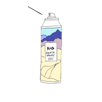 death valley hair Sticker