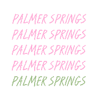 seaairuh palm springs palmer seaairuh ciara rose Sticker