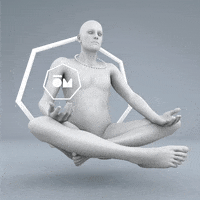 sitting lotus pose GIF by Last Lauf