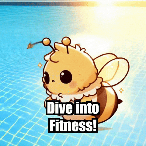Health Swimming GIF by Beelightened