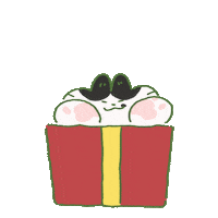 Cat Unwrapping Sticker